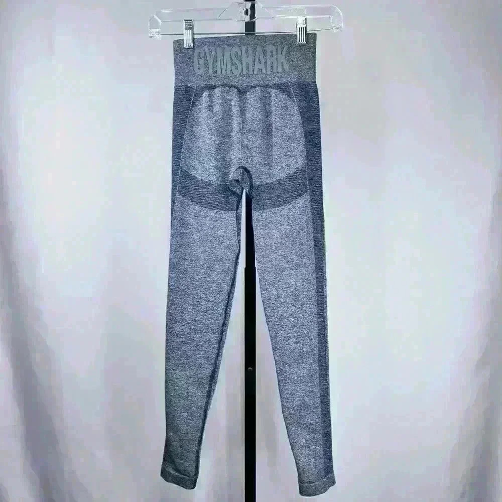 Gymshark Women's Flex High Waisted Leggings Size S Blue - Picture 2 of 5